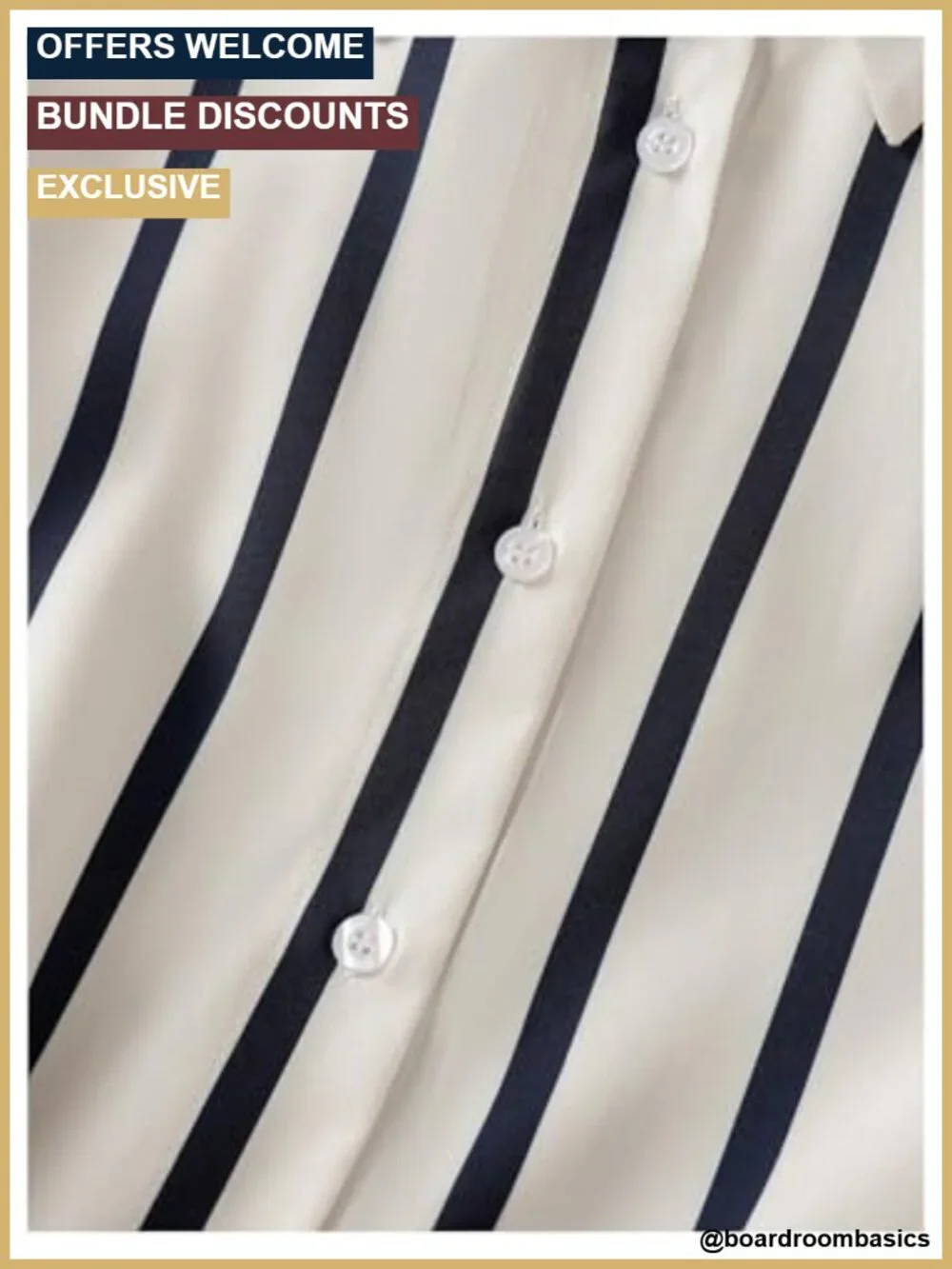 Women's 2 Piece Business Casual Outfit Striped Long Sleeve Button Down Blouse